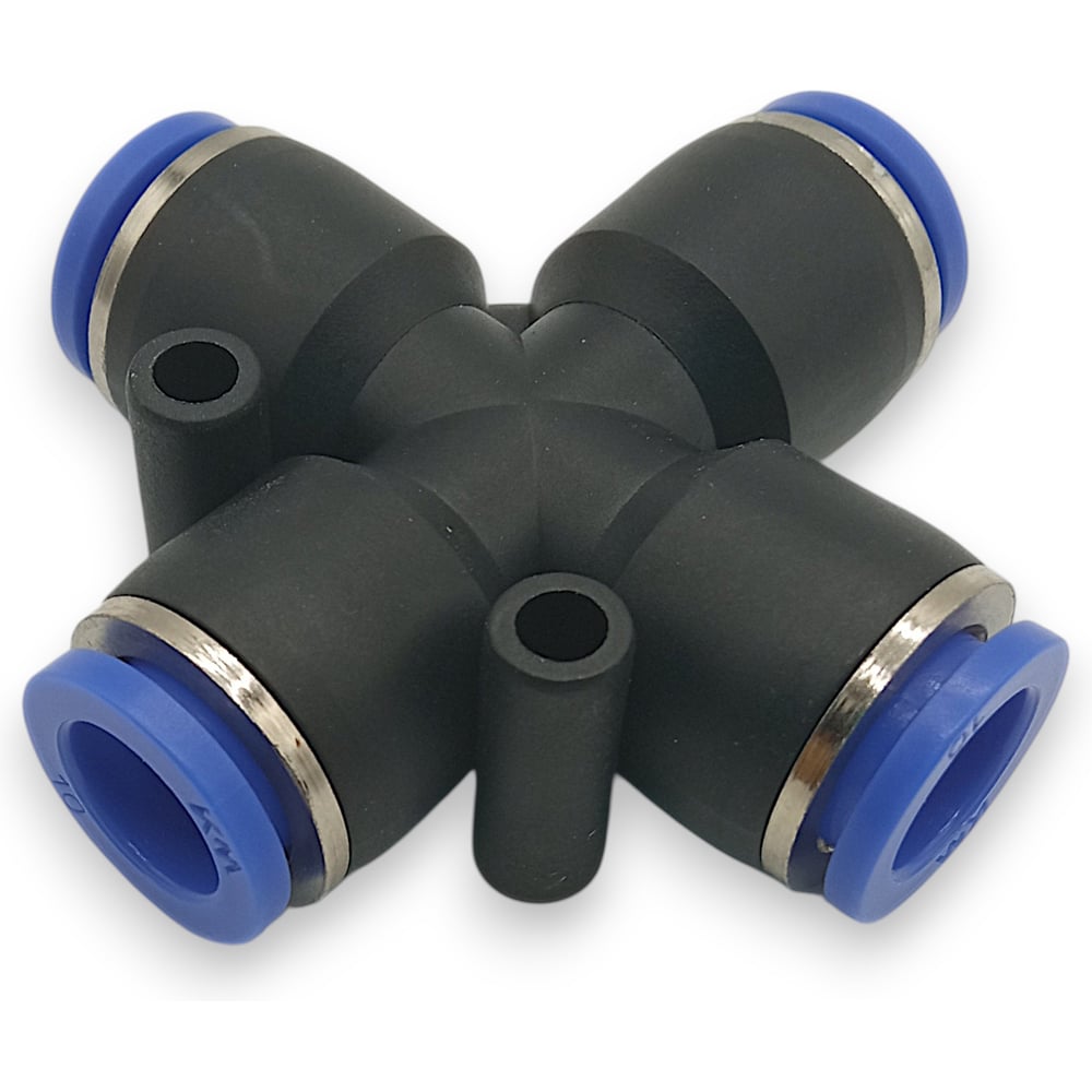 Изображение товара Фитинг четверик Контактная Механика трубка 10мм KZPZA10