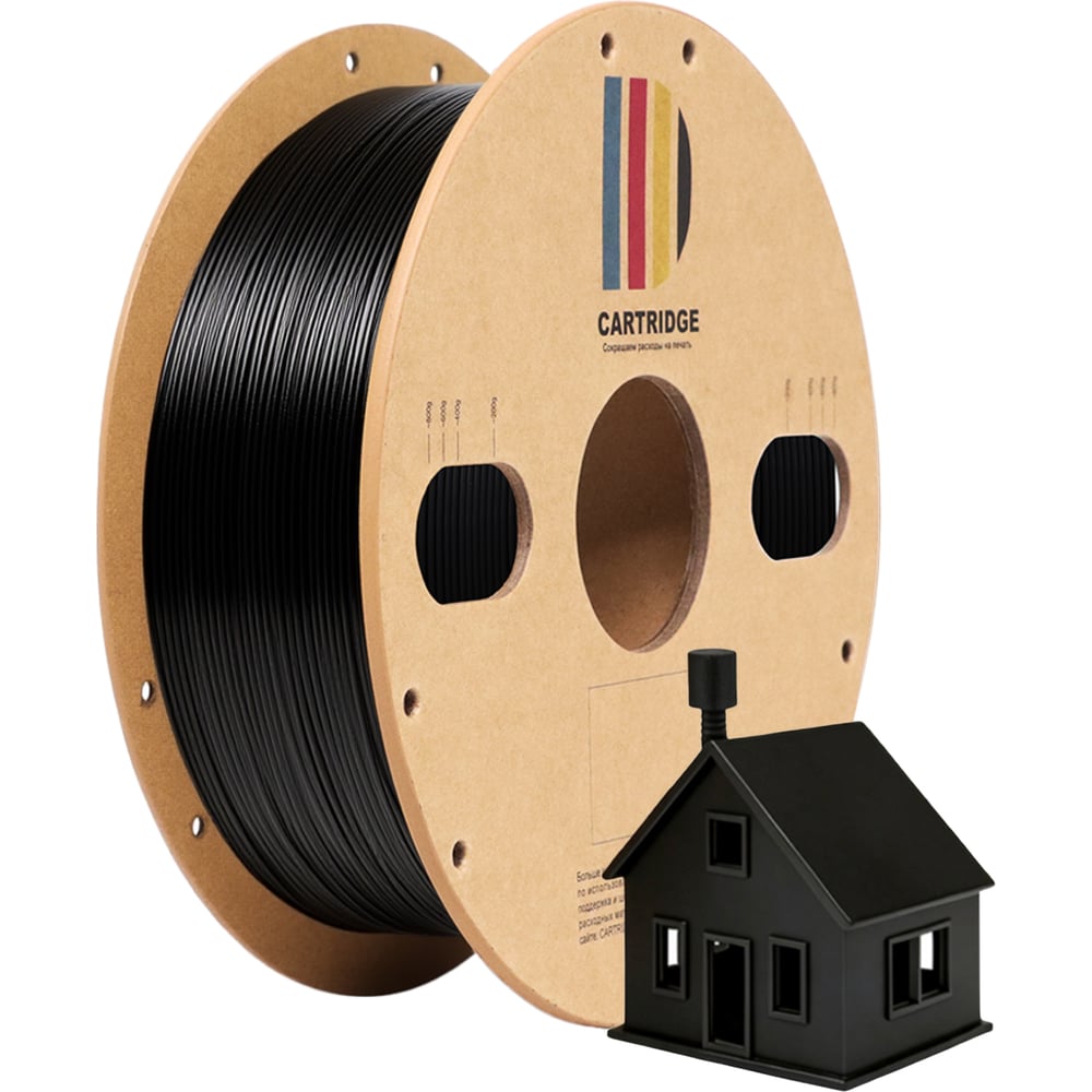Изображение товара Пластик PETG CartriDge 357806 Черный 1.75 мм 1 кг Изображение товара Пластик PETG CartriDge 357806 Черный 1.75 мм 1 кг