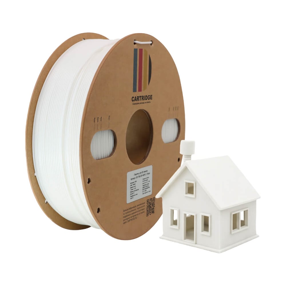 Изображение товара Пластик 3D-принтера Solution Print PETG белый CartriDge 357807