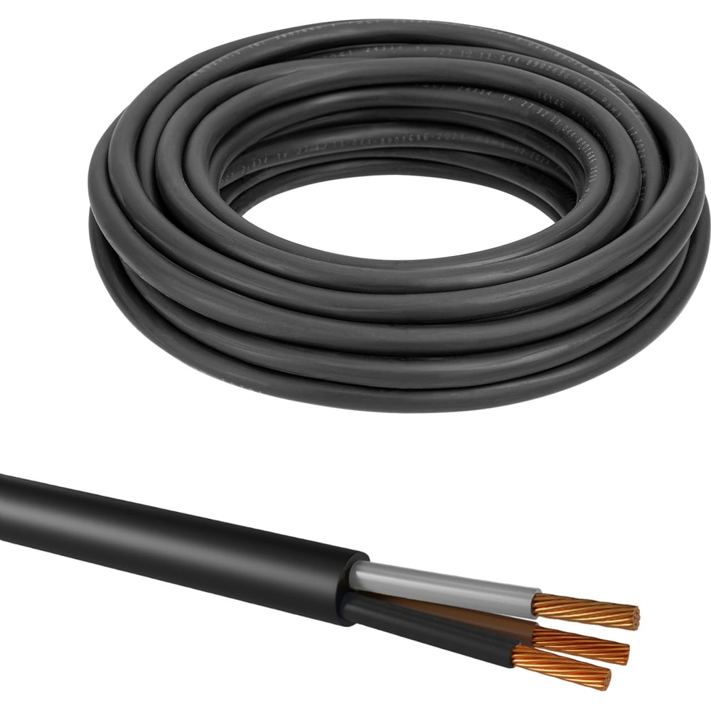 Изображение товара Кабель TDM ELECTRIC КГТП-ХЛ 3х2,5(N)-0,66 ГОСТ (10м) TDM SQ0110-0253