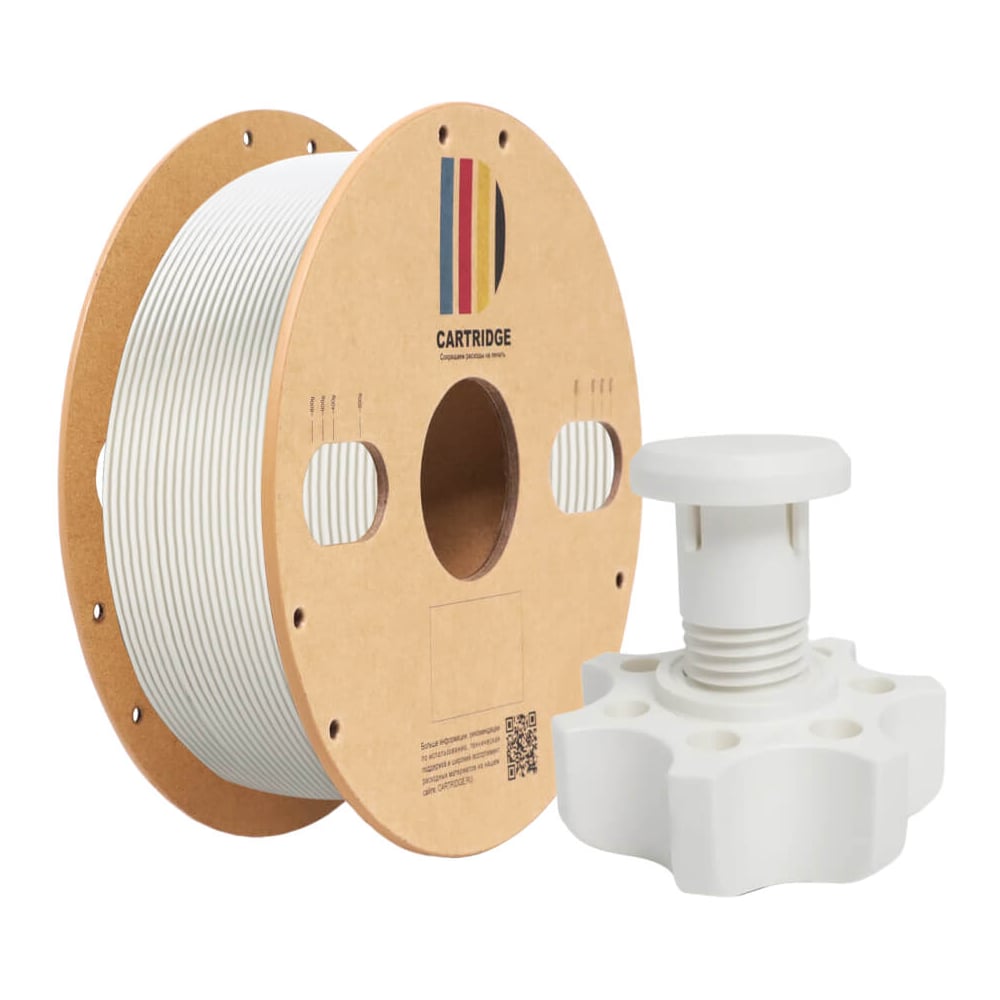Изображение товара ABS пластик CartriDge Solution Print белый для 3D-принтера Изображение товара ABS пластик CartriDge Solution Print белый для 3D-принтера