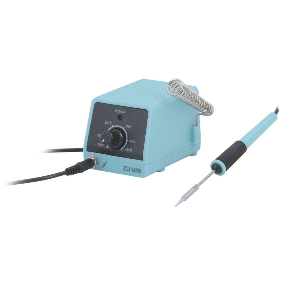 Изображение товара Паяльная станция миниатюрная аналоговая Zhongdi ZD-928 10Вт температура нагрева 100 - 450C 89-2812 00-00016481 Изображение товара Паяльная станция миниатюрная аналоговая Zhongdi ZD-928 10Вт температура нагрева 100 - 450C 89-2812 00-00016481