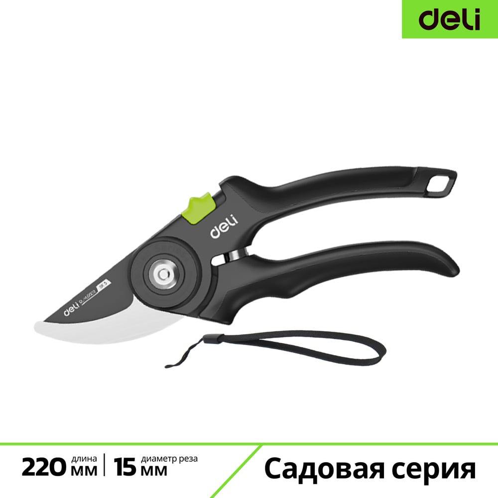 Изображение товара Садовый секатор DELI DL-YL0003 Про Сад 200 мм Изображение товара Садовый секатор DELI DL-YL0003 Про Сад 200 мм