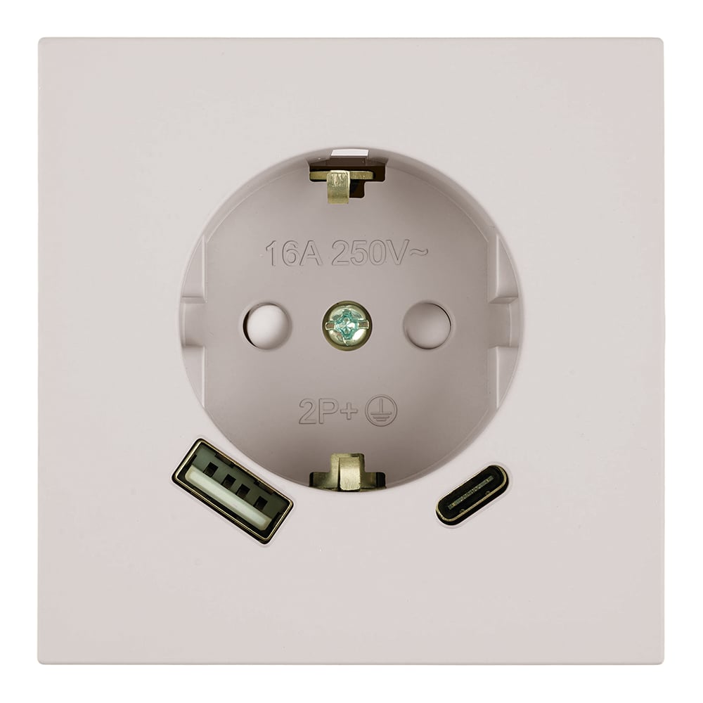 Изображение товара Розетка STEKKER Мия 1-постовая с USB-C и USB 250В 16А Изображение товара Розетка STEKKER Мия 1-постовая с USB-C и USB 250В 16А