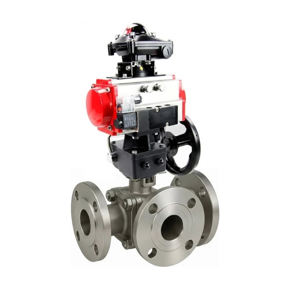 Изображение товара Кран шаровой DN80 316-316-PTFE-FP-3L-F-ISO-H