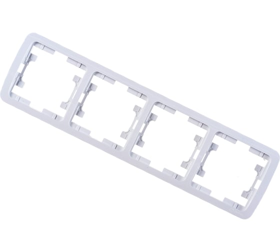 Изображение товара 4-х постовая рамка MAKEL Mimoza белая 22039