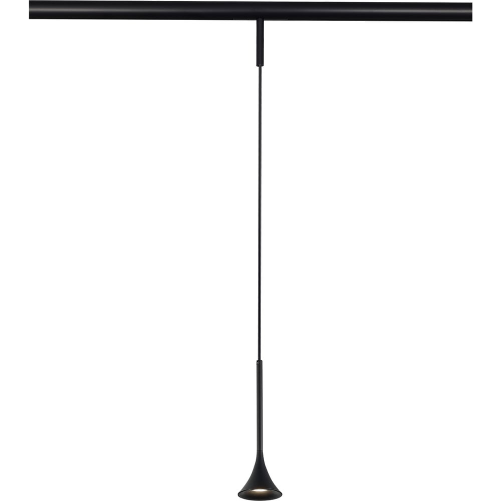 Магнитный трековый светильник Черный LED 1х5W 4000K Lm Ra 90 IP20 D70xH225 24V ST luce ST688.446.05