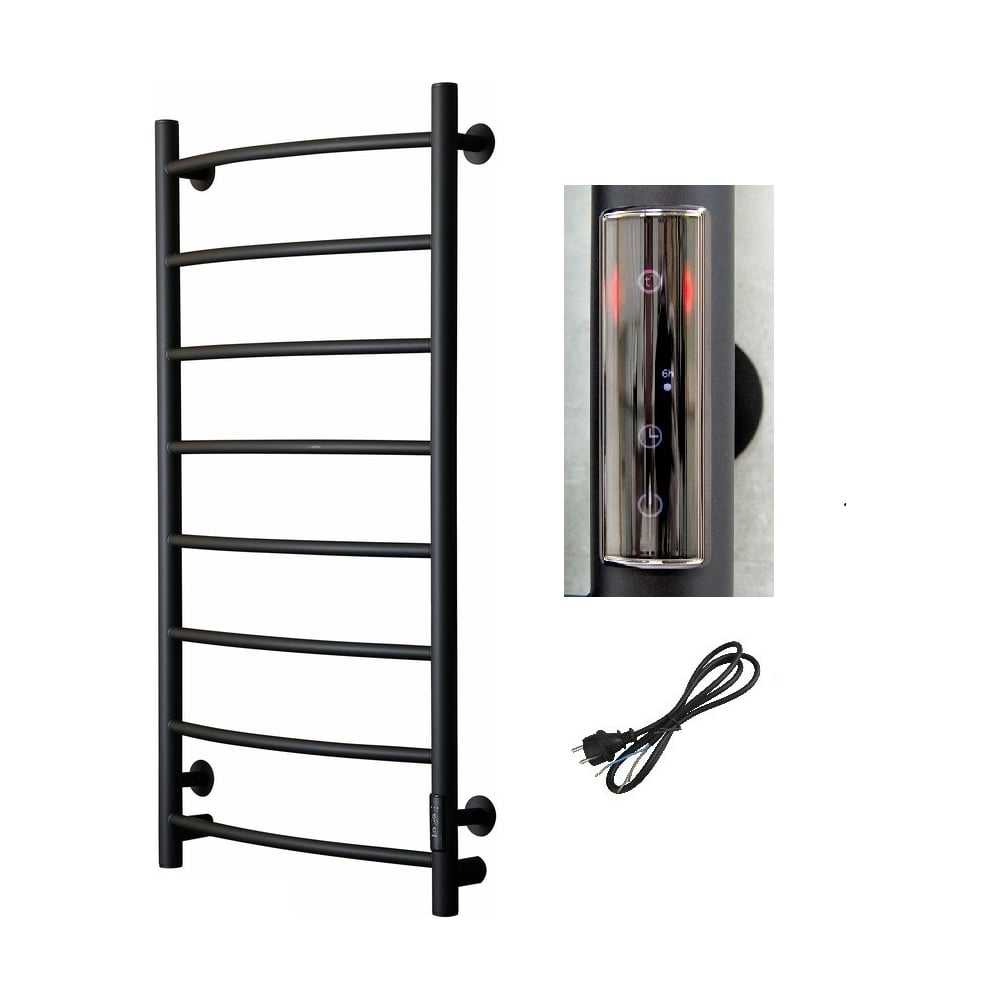 Изображение товара Полотенцесушитель Тругор Пэк сп 5 100х50 черный ВГП - сенсор НФ-00000235 Изображение товара Полотенцесушитель Тругор Пэк сп 5 100х50 черный ВГП - сенсор НФ-00000235