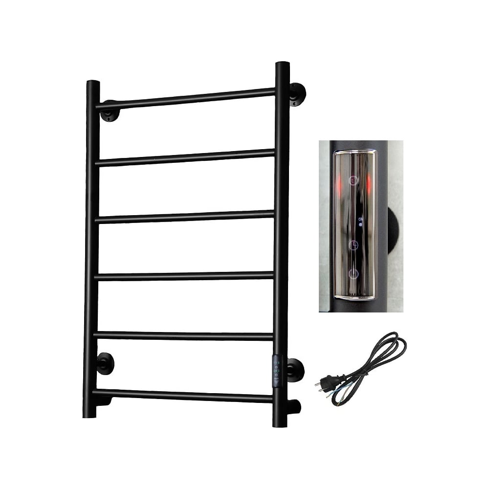 Изображение товара ПЭК Аспект Пэк сп 1 80х40 черный матовый с сенсором