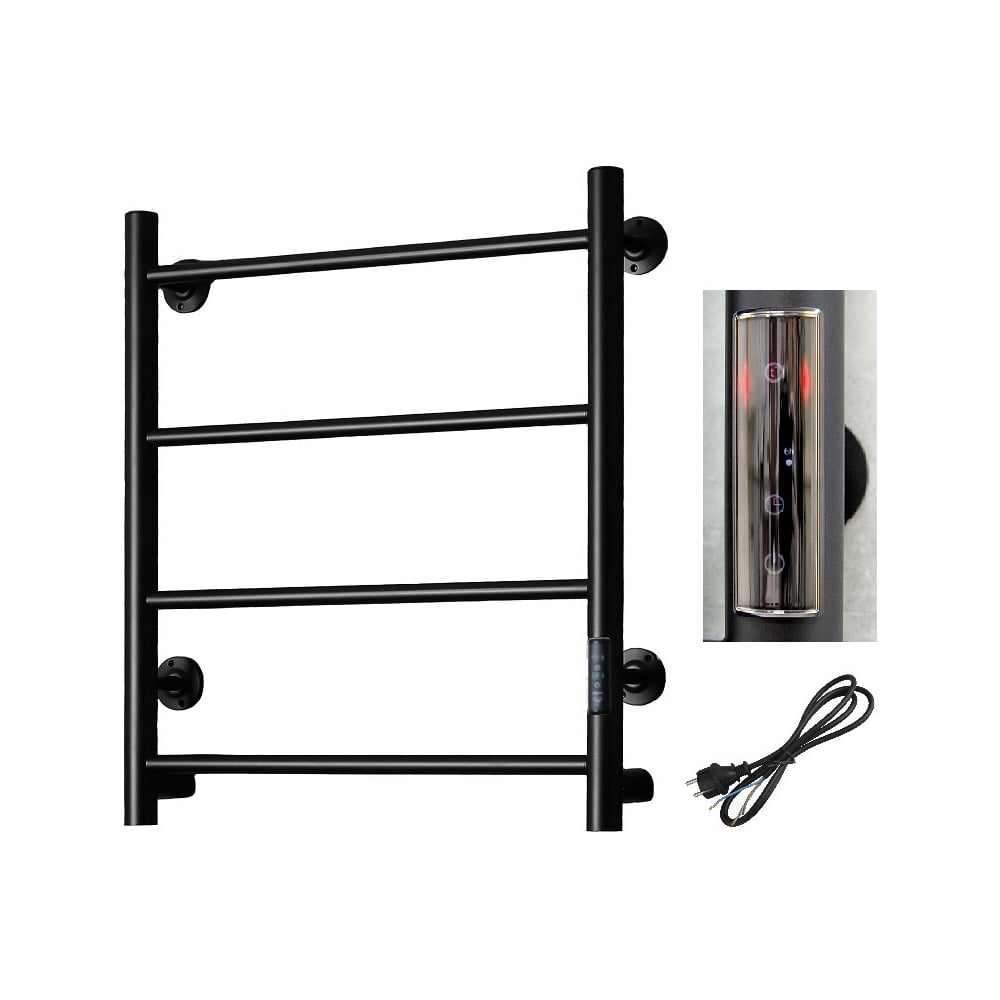 Изображение товара Полотенцесушитель Тругор Аспект Пэк сп 1 60х50 — черный матовый