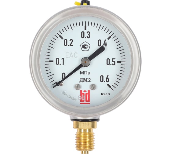 Изображение товара Манометр BD ДМ 2 100 Р (0-600) бар, кл.1,0, G1/2 125111154027