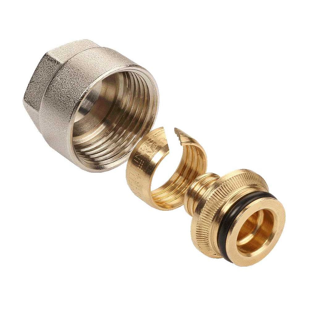 Изображение товара Фитинг AQUALINK 02722 3/4"×16 (евроконус) переходная муфта из латуни никелированной