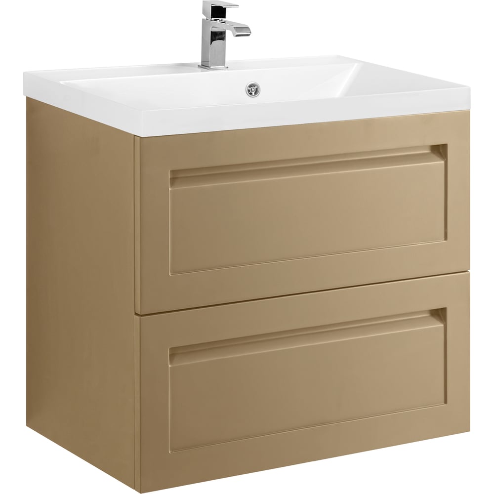 Изображение товара [Шкаф-пенал] Art&Max PLATINO 580-2C SО-CM [капучино матовый, 2 ящика]