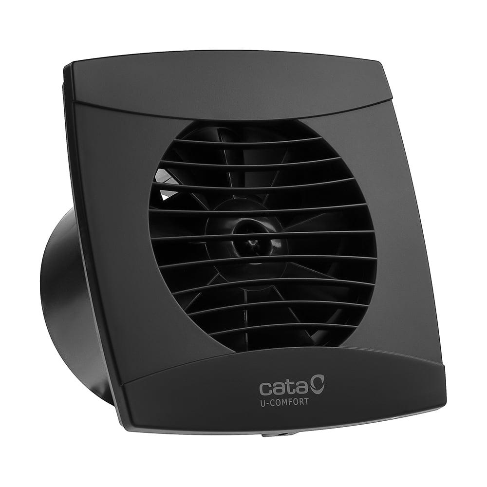 Изображение товара Вентилятор вытяжной CATA UC-10 STD черный с защитой IPX4 и низким уровнем шума