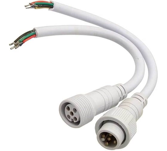 Изображение товара Разъем RUICHI 5pin WP L=40 D=21.5mm 5х0.2mm2 88891