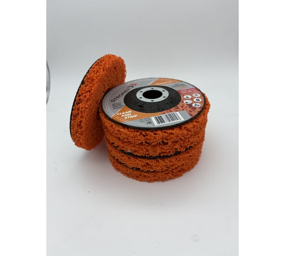 Изображение товара Круг зачистной коралловый STRONER ORANGE 125x22,2 5 шт/упаковка cordO-5