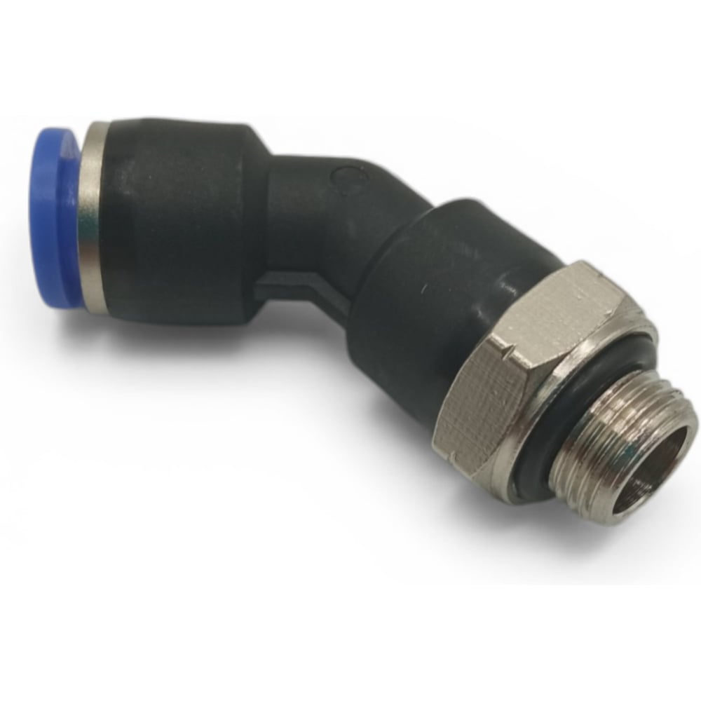 Изображение товара Фитинг цанговый угловой Контактная Механика 45,трубка 6мм, G1/8 KPL45 06-01G