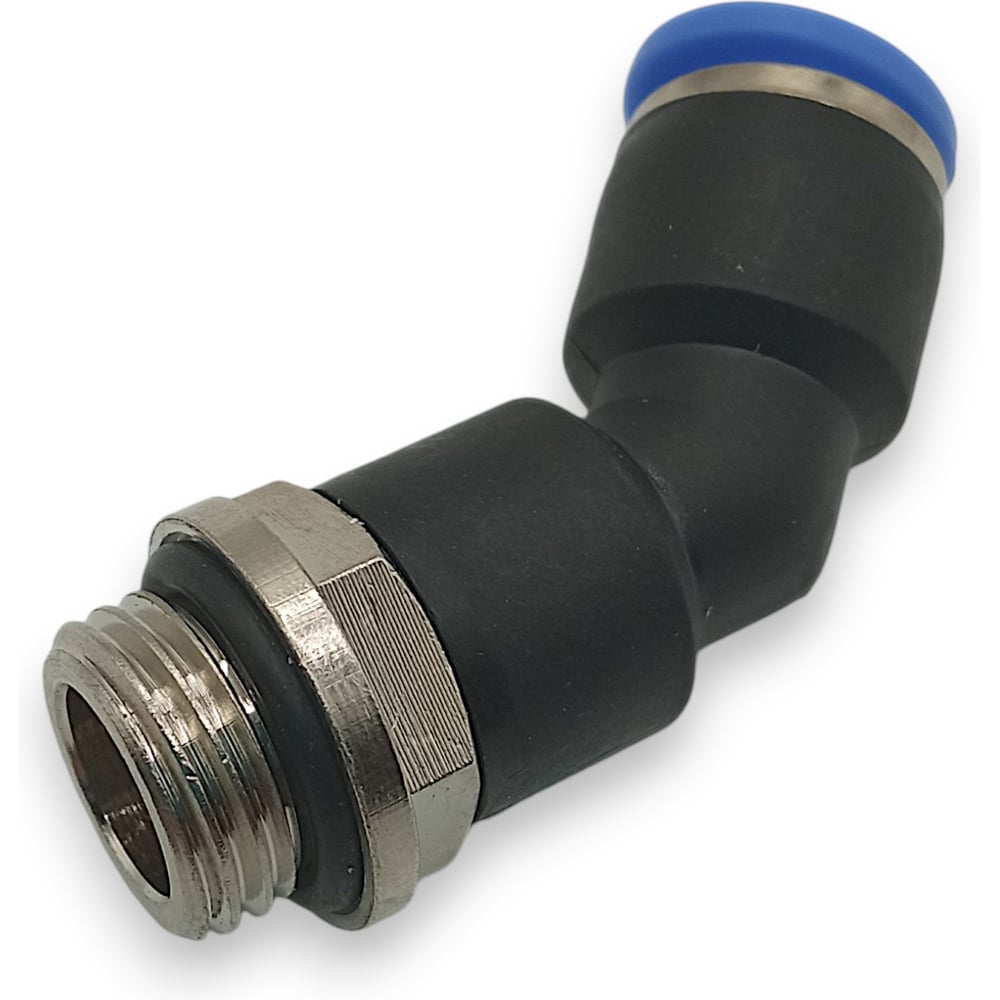 Изображение товара Фитинг цанговый угловой Контактная Механика 45,трубка 8мм, G1/4 KPL45 08-02G