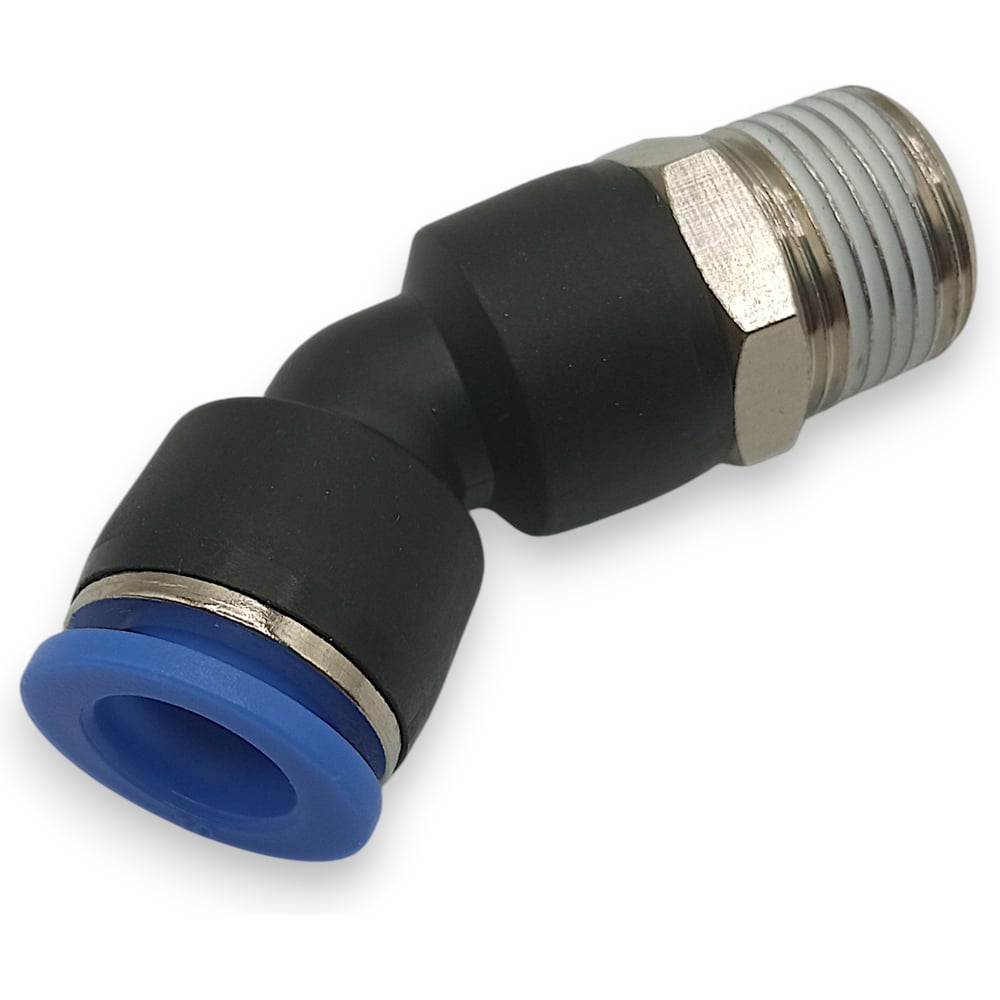 Изображение товара Фитинг цанговый угловой Контактная Механика 45,трубка 10мм, 3/8 KPL45 10-03