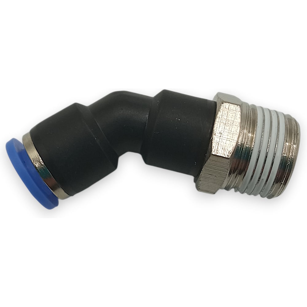 Изображение товара Фитинг цанговый угловой Контактная Механика 45,трубка 8мм, 3/8 KPL45 08-03