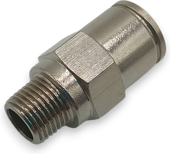 Изображение товара Фитинг цанговый прямой Контактная Механика 1/8, трубка 8мм KEMC08-01P-A