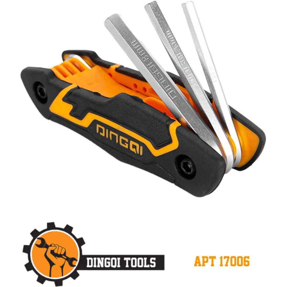 Изображение товара Набор восьмигранных ключей складной DINGQI HEX, размеры: 1.5/2/2.5/3/4/5/6/8 17006