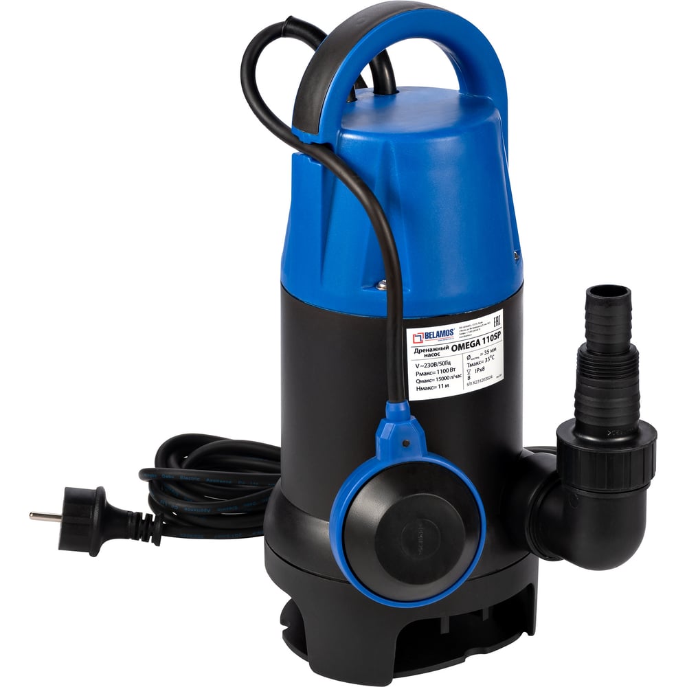 Изображение товара Насос погружной Беламос Omega 90 SP, кабель 10м, 90SP