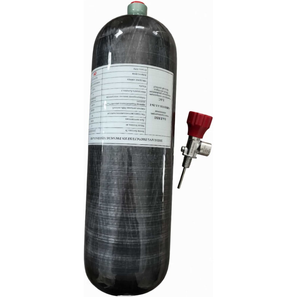 Изображение товара Баллон KEJIN CRPIII-144-6.8-30-Т металлокомпозитный с вентилем манометрическим