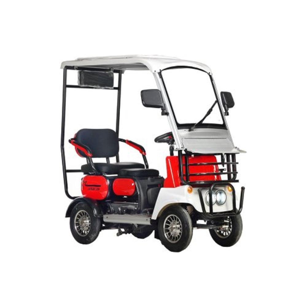 Изображение товара Трицикл Rutrike Лич 026354-3260 Электрический 600 Вт, 2 места, красный