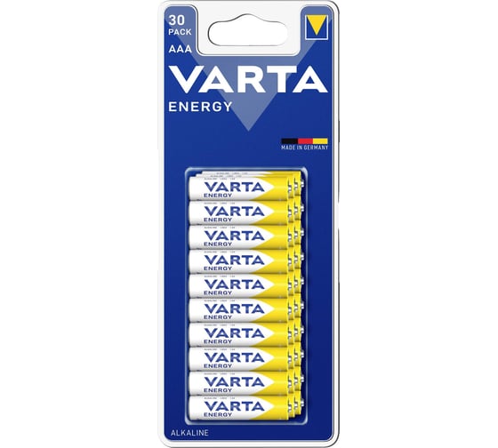 Изображение товара Батарейки Varta Energy LR03/AAA BL30 4103229630 RPL00776
