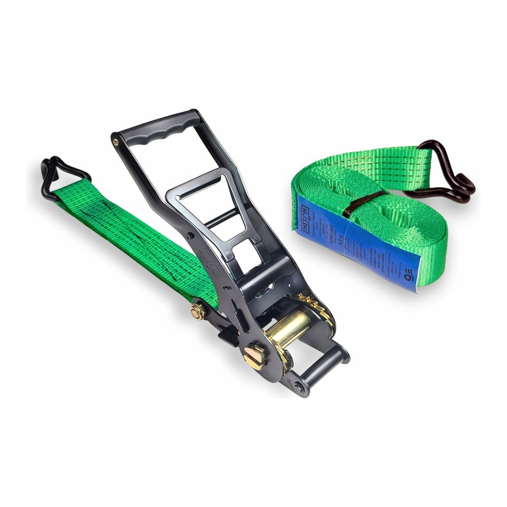 Изображение товара Ремень стяжной HITCH 6 м с ручкой и крюками для грузов