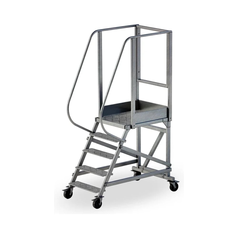 Изображение товара Вышка-стремянка ООО "НТЦ ЗАЩИТНЫХ ПОКРЫТИЙ" ВСР2- 1,0(150кг+150кг) Стальная/алюминиевая баковая уни