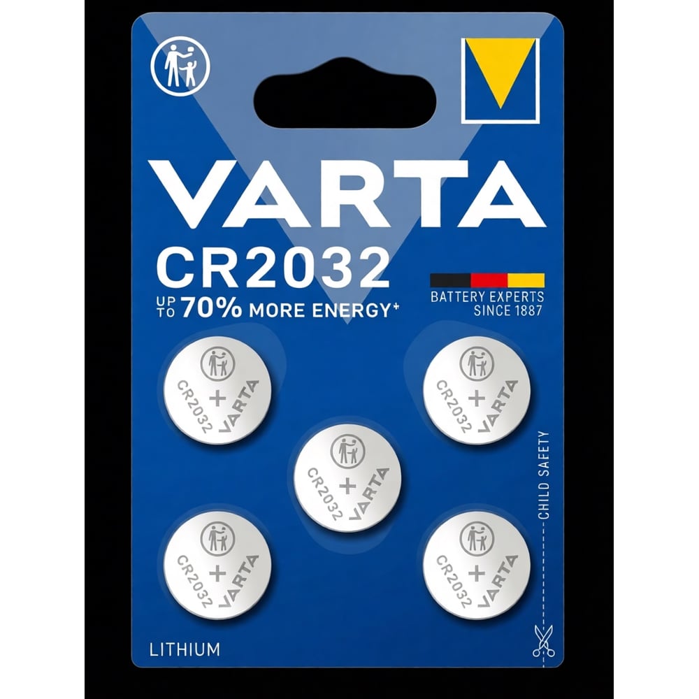 Изображение товара Батарейки Varta Lithium CR2032 BL5 6032101415 RPL00365