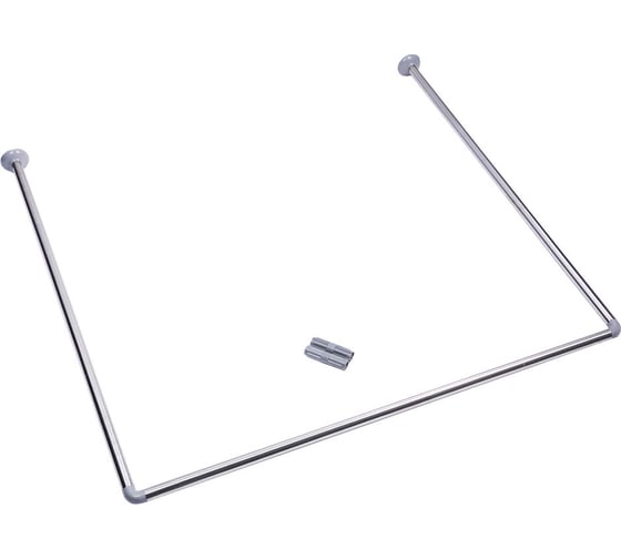 Изображение товара Карниз для ванной VETTA угловой, 90x90x90 см, нерж.сталь 461-142