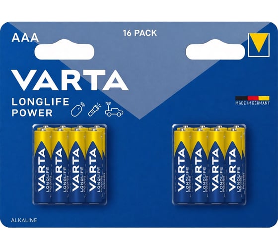 Изображение товара Батарейки Varta Longlife Power LR03/AAA BL16 4903121716 RPL00839