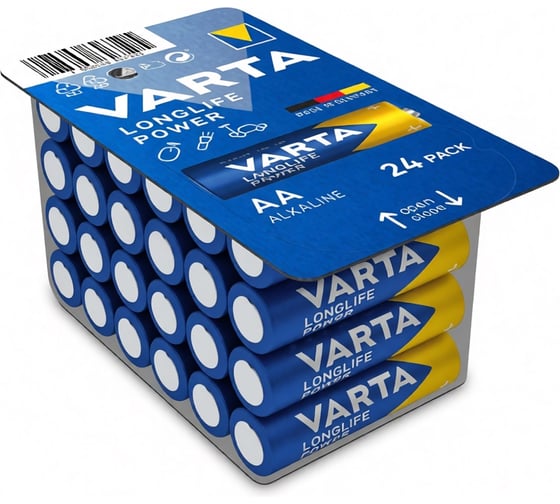 Изображение товара Батарейки Varta Longlife Power LR06/AA BL24 4906301124 RPL00184