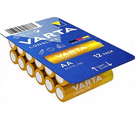 Изображение товара Батарейки Varta Longlife LR06/AA BL12 4106301132 RPL00841