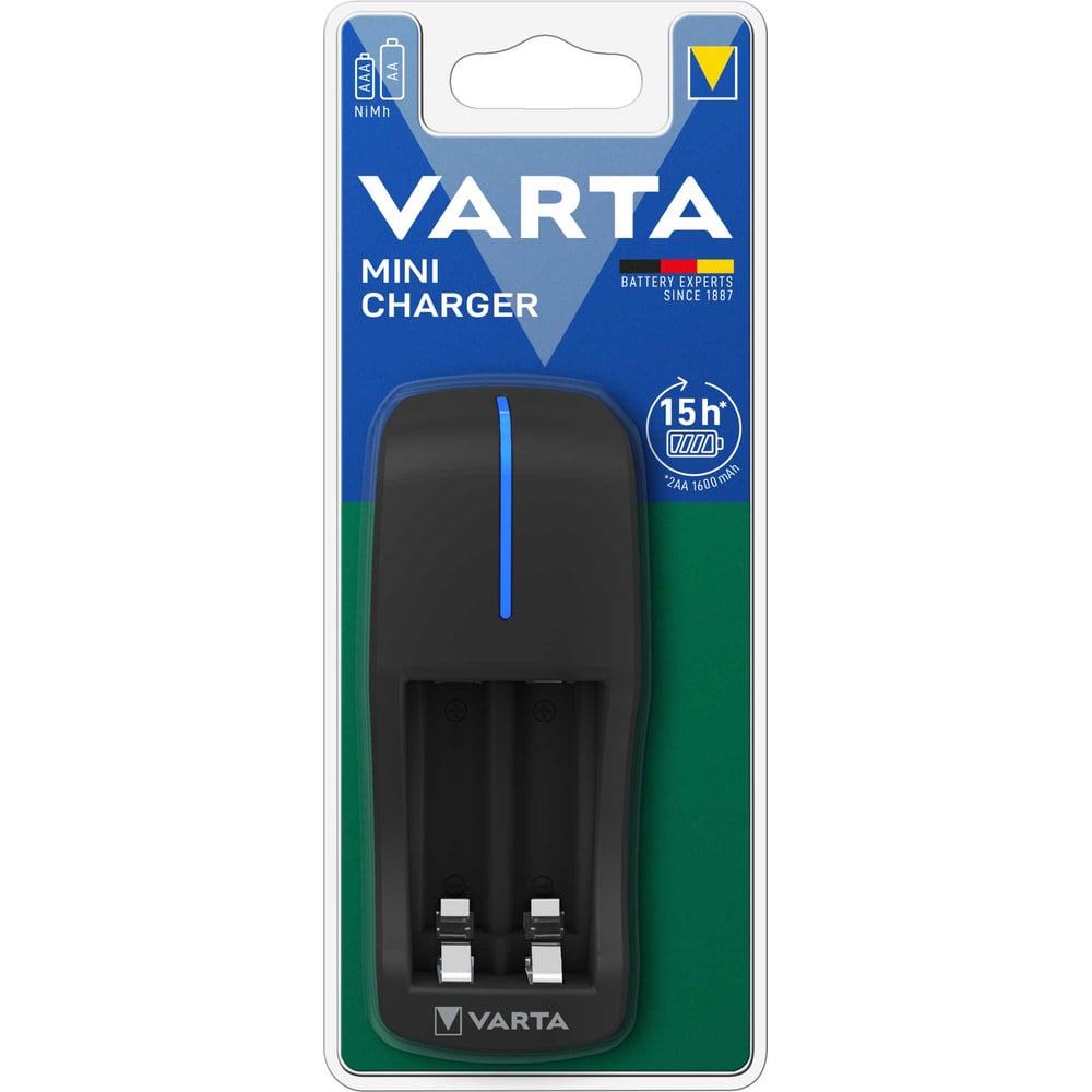 Изображение товара Зарядное устройство Varta Mini Charger incl. с аккумуляторами 2 x AA 2100mAh 57656101451 RPL00607