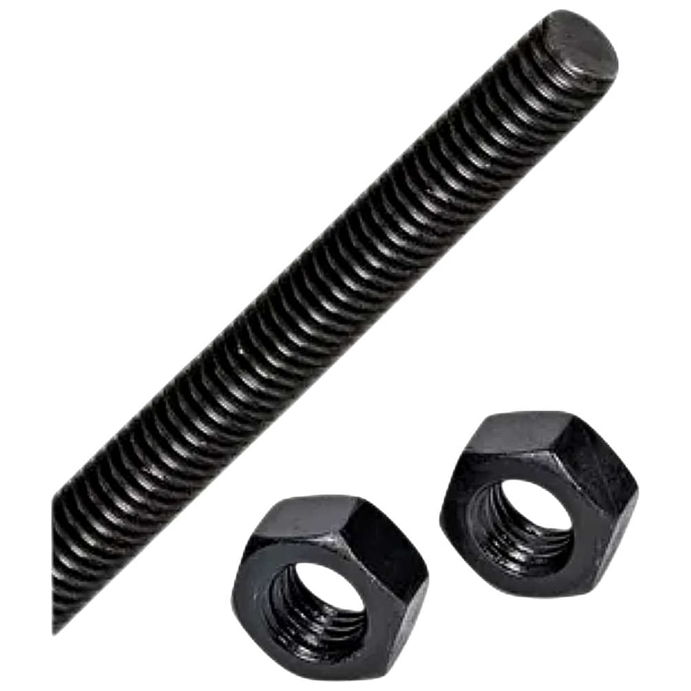 Изображение товара Шпилька резьбовая М8 1000 мм 12.9 DIN 976 с гайками Изображение товара Шпилька резьбовая М8 1000 мм 12.9 DIN 976 с гайками