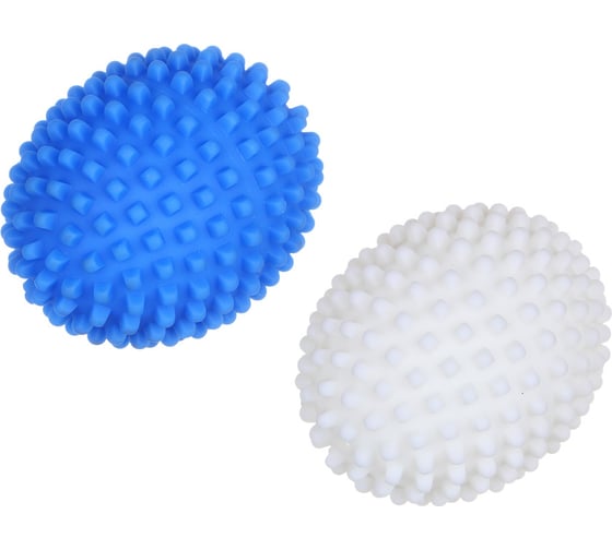 Изображение товара Набор мячей для стирки и сушки белья VETTA 2 шт, ПВХ, 8.1x6.2 см 452-084