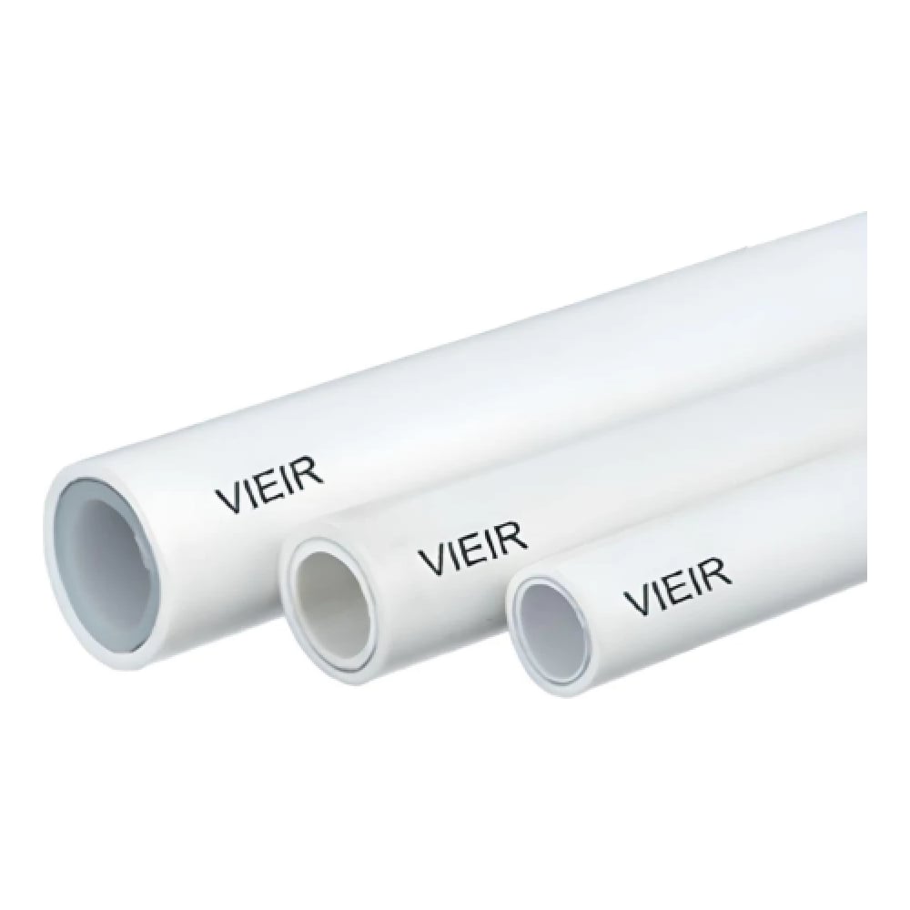 Изображение товара Труба полипропиленовая VIEIR 3 шт, армированная алюминием 25x3.3 мм PN20 4 метра для отопления и водоснабжения VREA25.3