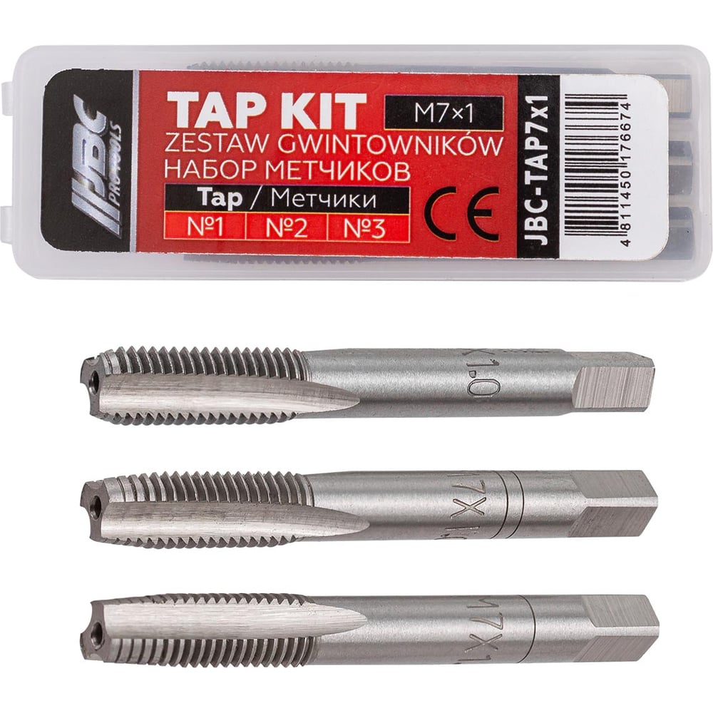 Изображение товара Метчик JBC M7x1 (3шт) JBC-TAP7x1(64881)