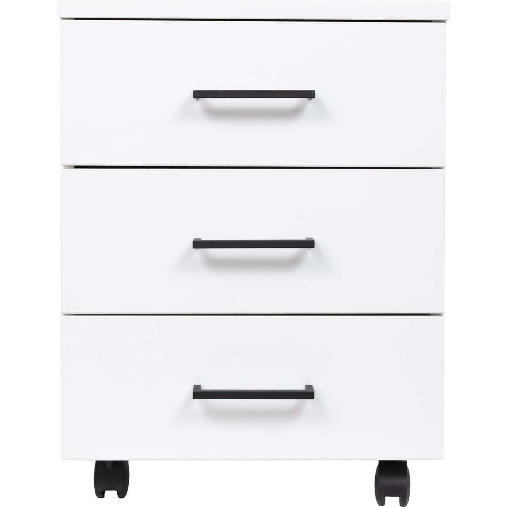 Изображение товара Тумба мобильная Gigant GTBL-08 450х450х611 мм, белая, 3 ящика