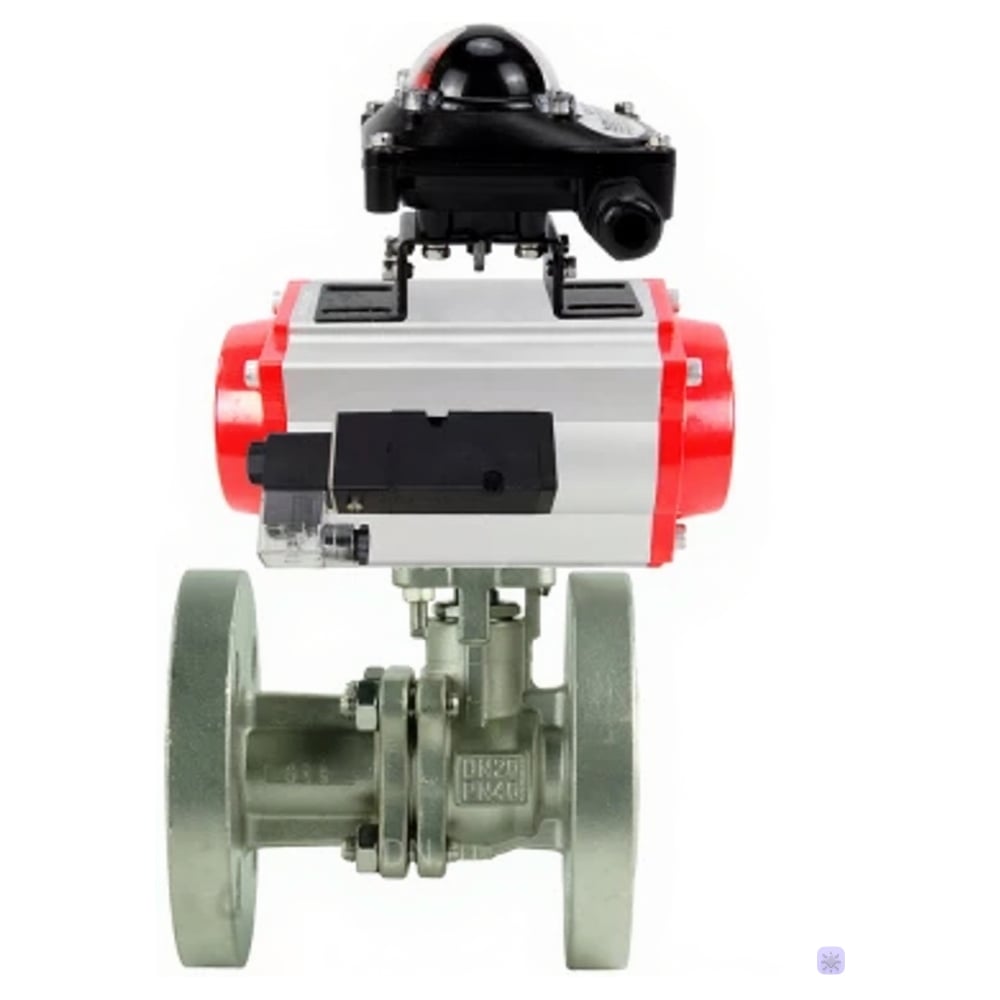 Изображение товара Кран шаровой DN40 PN16 фланцевый прямой из нержавеющей стали