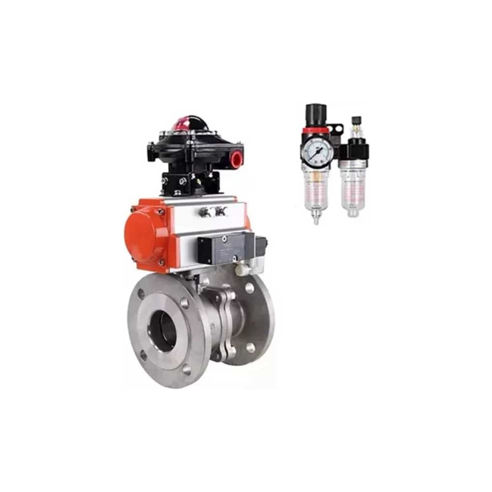 Изображение товара Кран шаровой DN.ru КШ.Ф.П.316.200 Ду40 Ру16 фланц., пн.привод