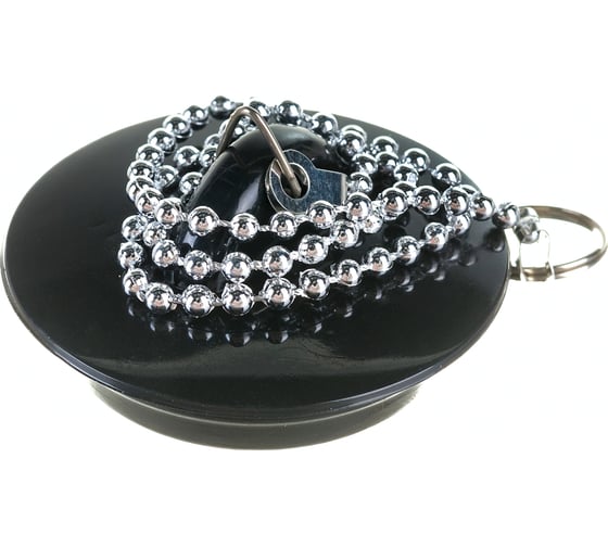 Изображение товара Пробка для ванны с цепочкой VETTA 29 см, резина, d4.5 см 463-754