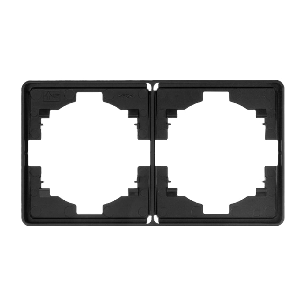 Изображение товара Рамка KRANZ ROUND 2-постовая, оникс KR-78-0752-3