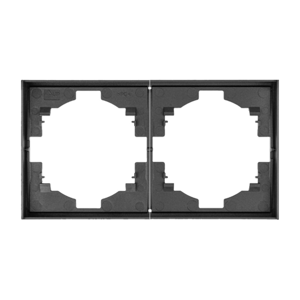 Изображение товара Рамка KRANZ STRONG 2-постовая, графит KR-78-0752-6 Изображение товара Рамка KRANZ STRONG 2-постовая, графит KR-78-0752-6