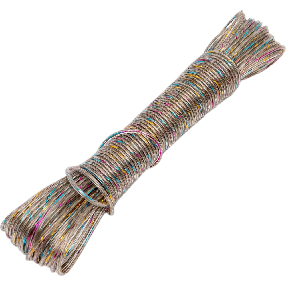 Изображение товара Шнур VETTA с металлической жилой 20 м - серый