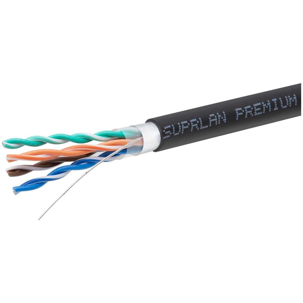 Изображение товара Кабель SUPRLAN Premium F/UTP Cat.5e 4x2x0,52 Cu LSZH нг(А)-HF UV In./Out 305м 01-1039-1 Изображение товара Кабель SUPRLAN Premium F/UTP Cat.5e 4x2x0,52 Cu LSZH нг(А)-HF UV In./Out 305м 01-1039-1